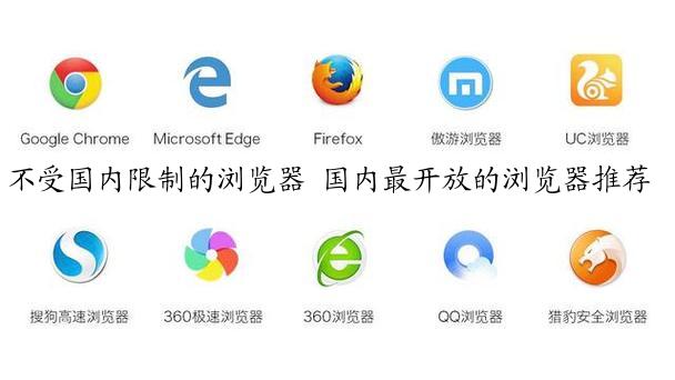 不受国内限制的浏览器 国内最开放的浏览器推荐