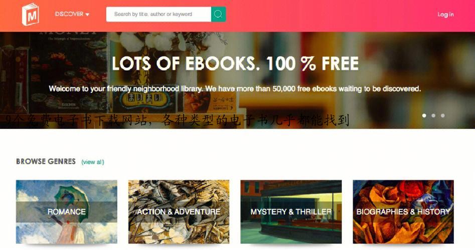 9个免费电子书下载网站，各种类型的电子书几乎都能找到