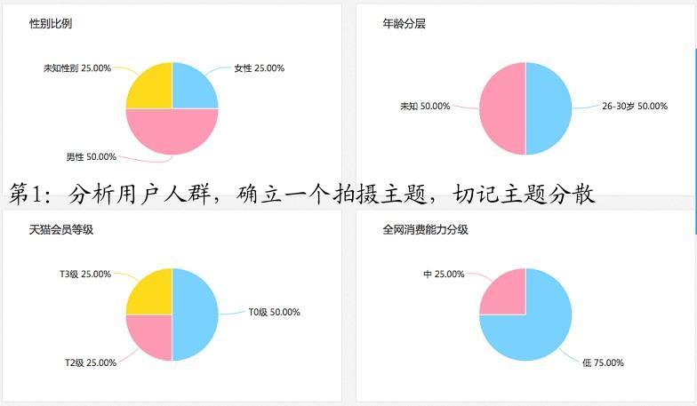 第1：分析用户人群，确立一个拍摄主题，切记主题分散