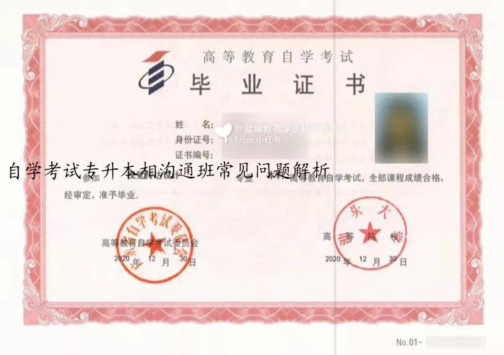 自学考试专升本相沟通班常见问题解析