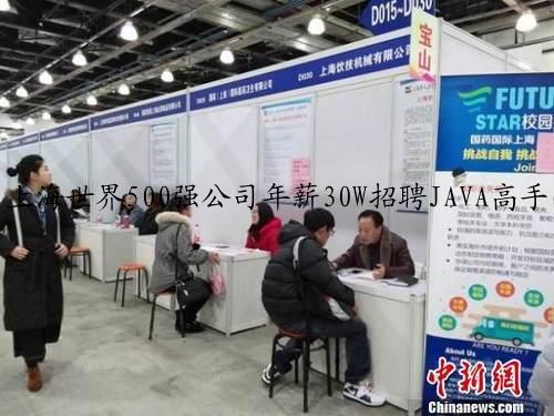 上海世界500强公司年薪30W招聘JAVA高手