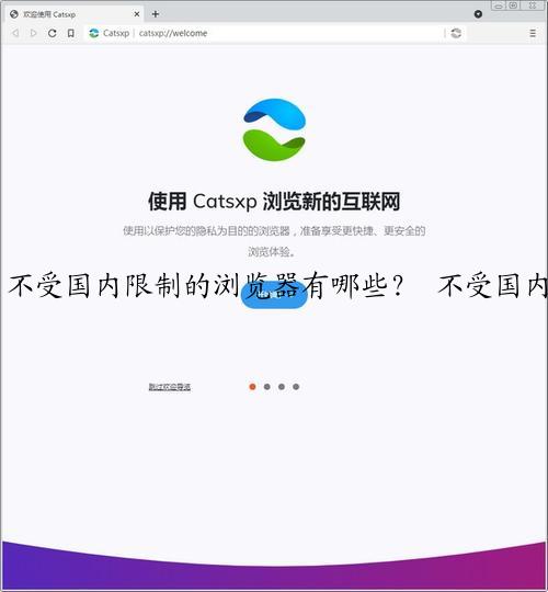 不受国内限制的浏览器有哪些？ 不受国内限制的浏览器推荐