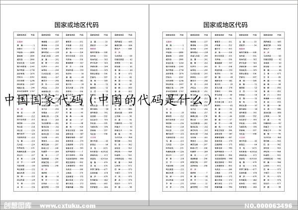 中国国家代码（中国的代码是什么）