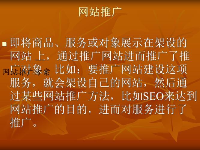 网站推广方案