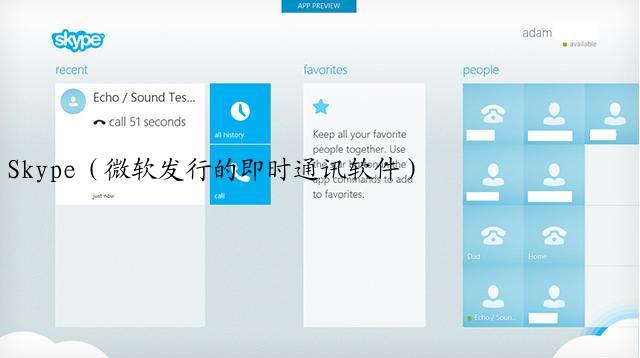 Skype（微软发行的即时通讯软件）