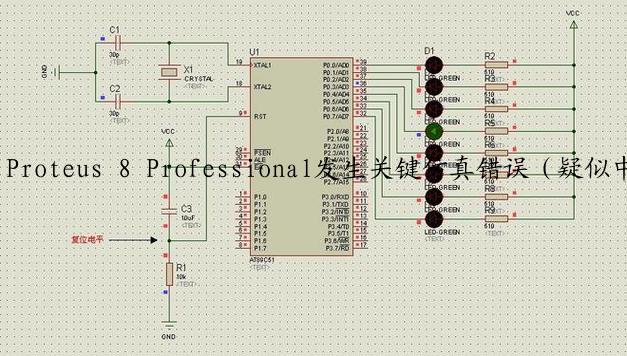 Proteus 8 Professional发生关键仿真错误（疑似中文路径导致）