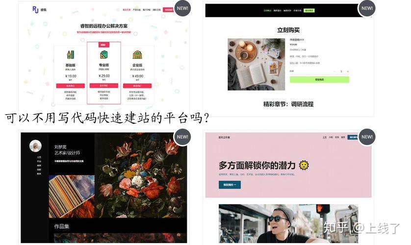 可以不用写代码快速建站的平台吗？