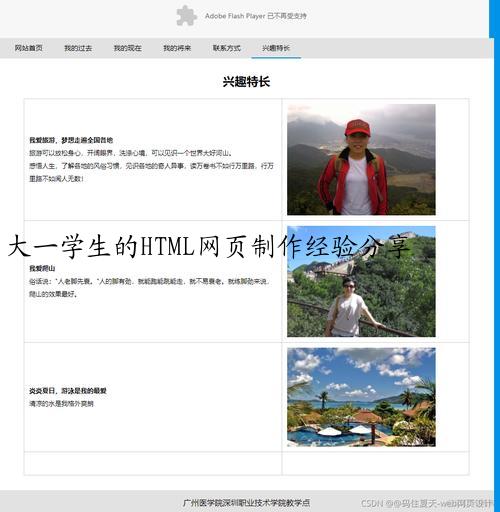 大一学生的HTML网页制作经验分享