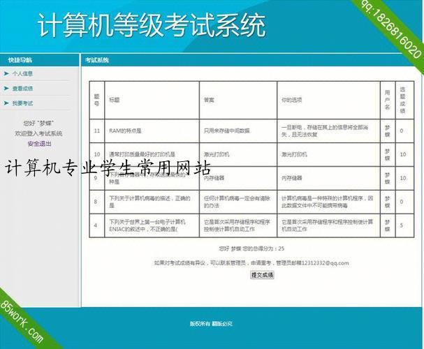 计算机专业学生常用网站