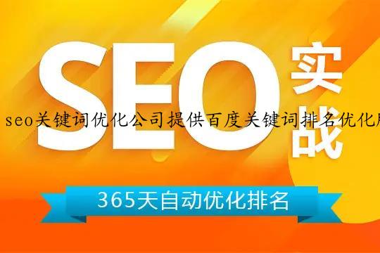 seo关键词优化公司提供百度关键词排名优化服务