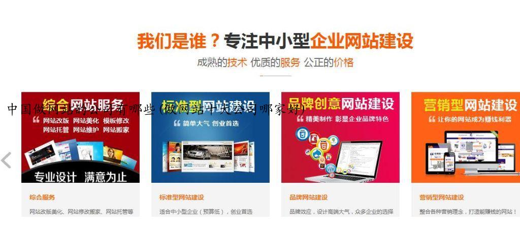 中国做网站的公司有哪些(做网站十大公司哪家好)